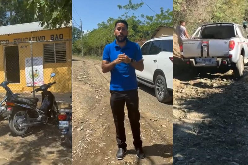 Comunidades de Jánico en Santiago exigen soluciones urgentes ante abandono vial y falta de agua potable