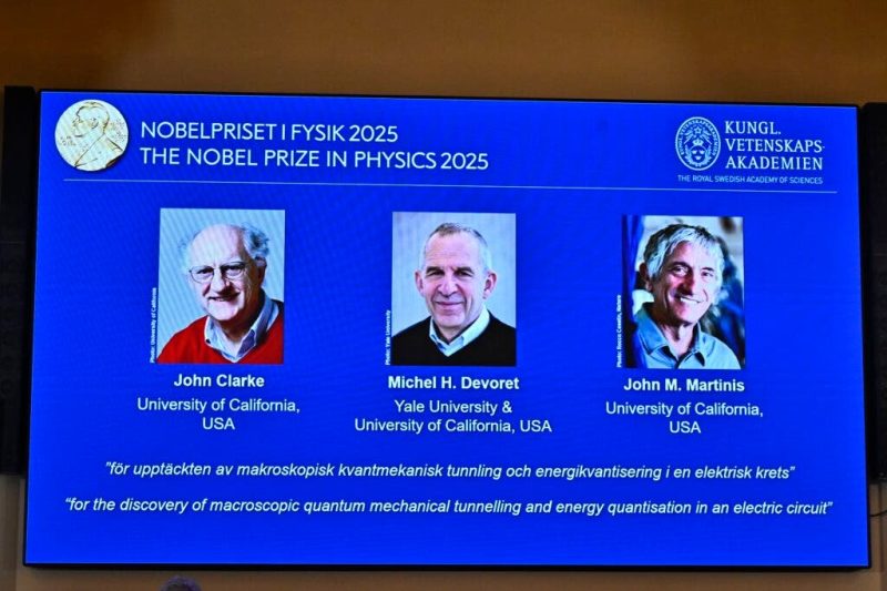 Premio Nobel de Física 2025 para Clarke, Devoret y Martinis por efecto túnel cuántico