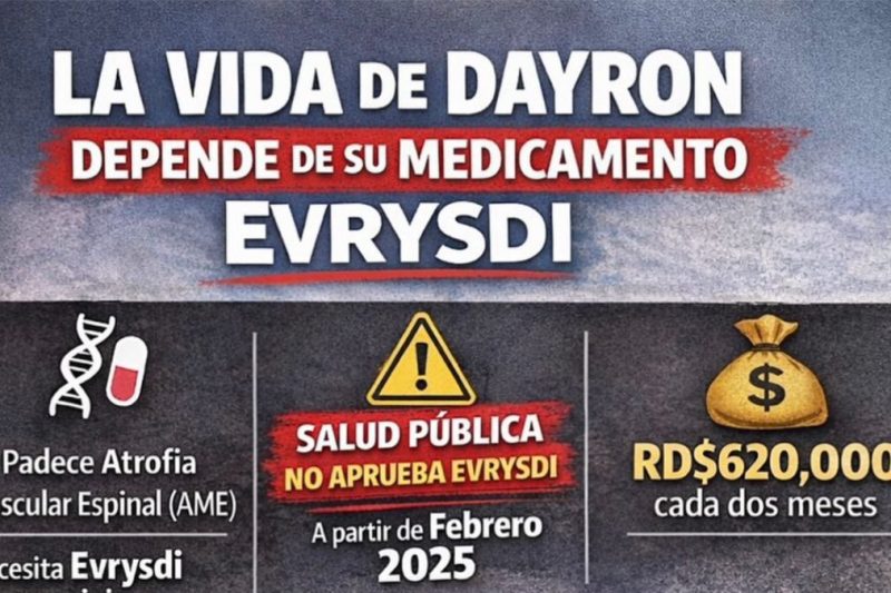 Marcha pacífica frente al Palacio Nacional por acceso a medicamento para Dayron