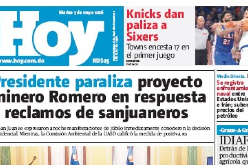 Edición Impresa, martes 05 de mayo de 2026