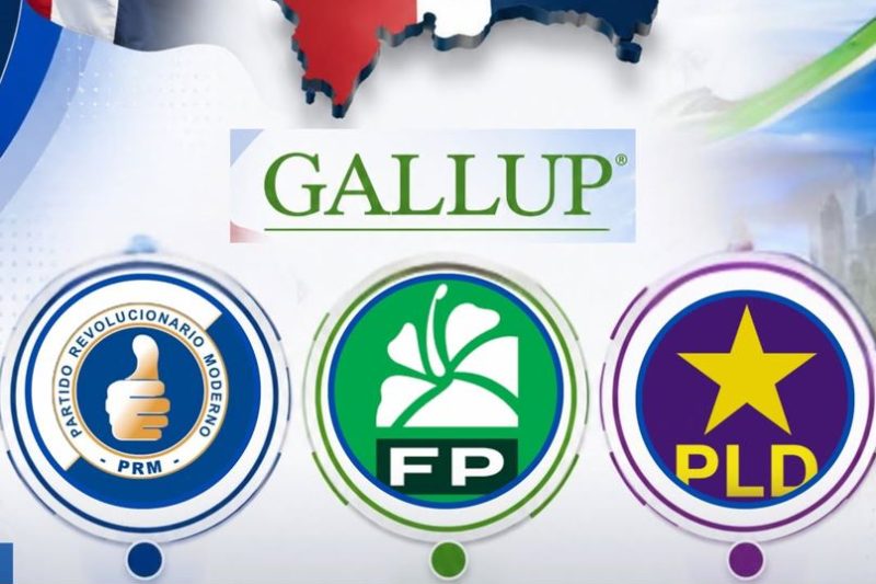 Encuesta Gallup coloca al PRM al frente del electorado y muestra empate técnico entre FP y PLD