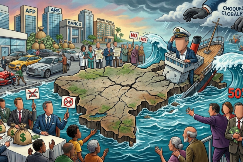 entre la riqueza privada y el deber social