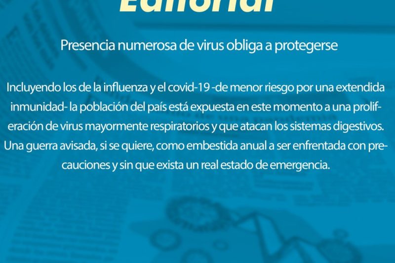 Presencia numerosa de virus obliga a protegerse