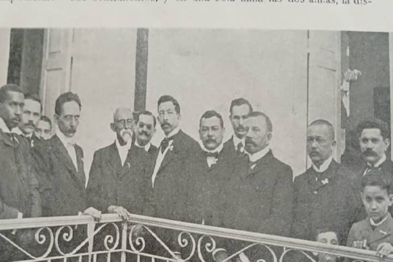 Máximo Gómez en la Legación dominicana en Cuba, 1905
