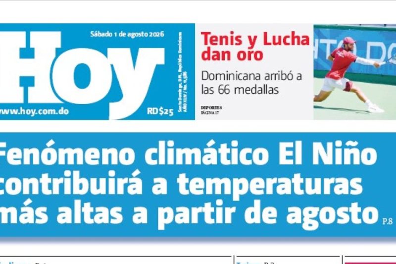 Edición Impresa, sábado 01 de agosto de 2026