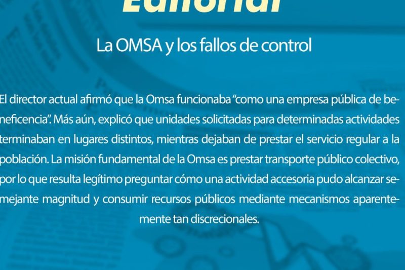 La OMSA y los fallos de control