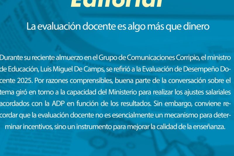 La evaluación docente es algo más que dinero