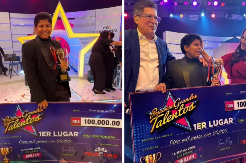 Luis Justo se corona ganador de la novena temporada de Pequeños Grandes Talentos Ensegundos República Dominicana