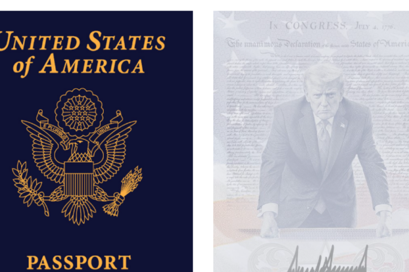 Así es el pasaporte conmemorativo de EE.UU. que lleva la imagen de Donald Trump