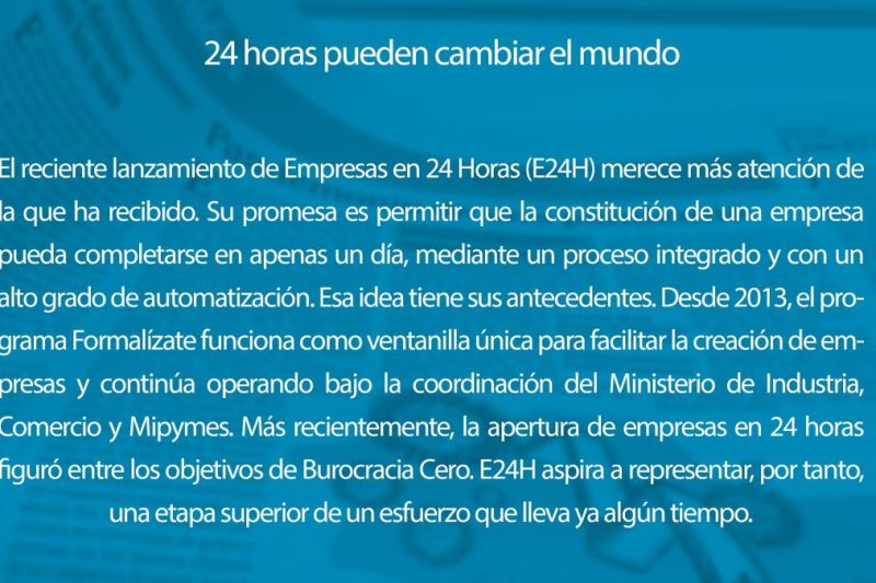 24 horas pueden cambiar el mundo