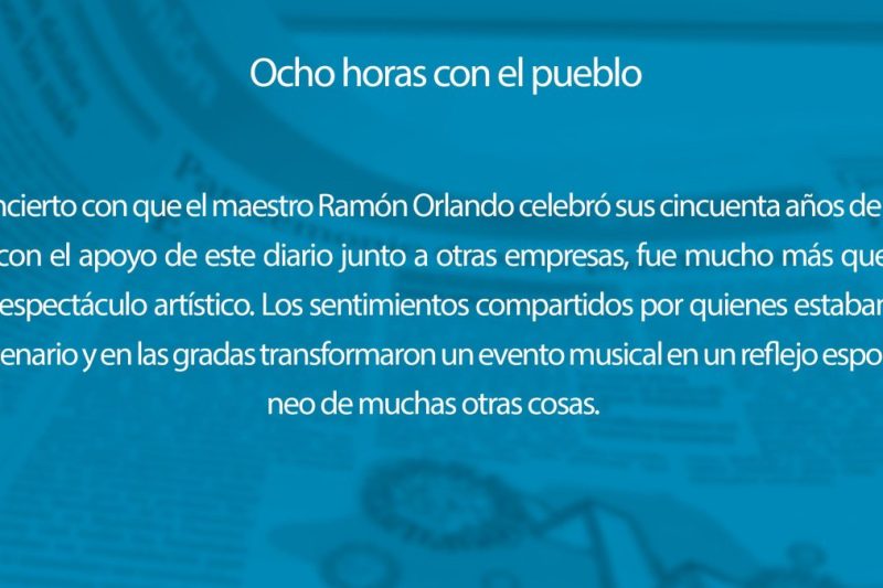 Ocho horas con el pueblo