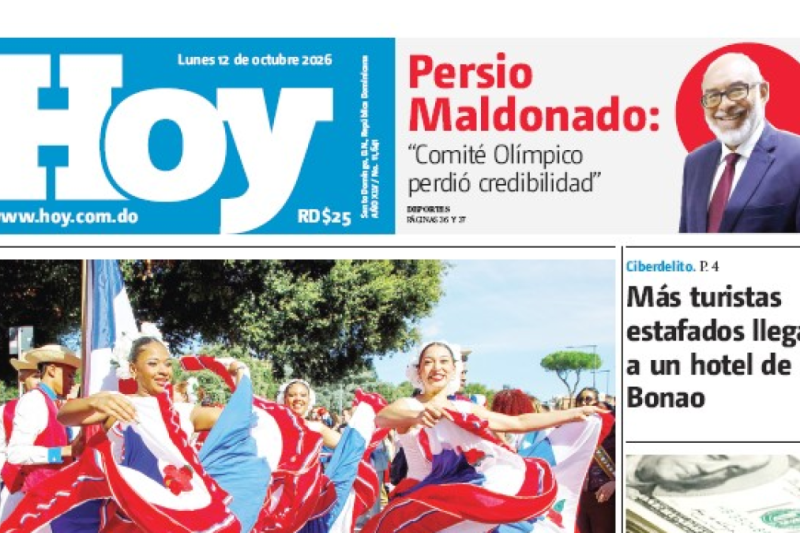 Edición impresa, lunes 12 de octubre de 2026