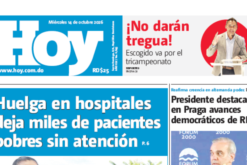 Edición Impresa, miércoles 14 de octubre de 2026